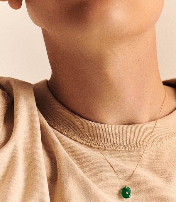 Collier Orso N°1 Green Onyx Pascale Monvoisin