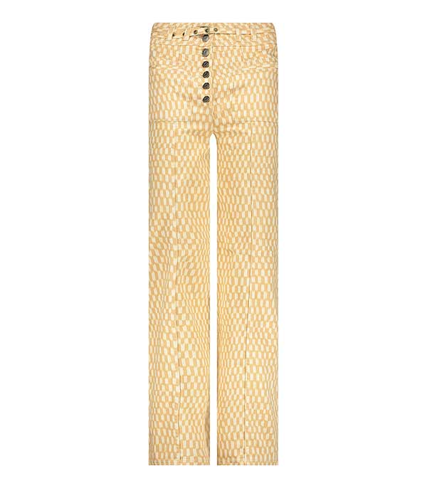 Pantalon Abrams Clay Painted Check Ulla Johnson - Taille 2 à -70%