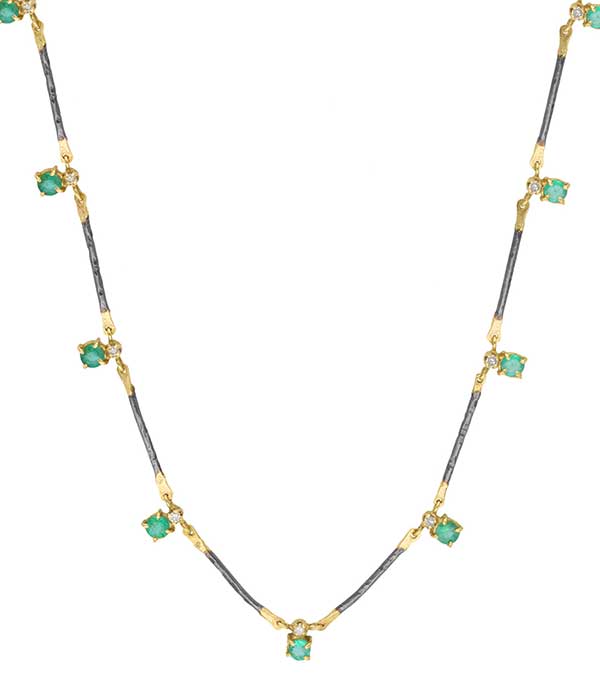 Collier Nora Emeraudes 5 Octobre