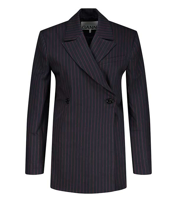 Blazer long Sky Captain Ganni - Taille 32 à -40%