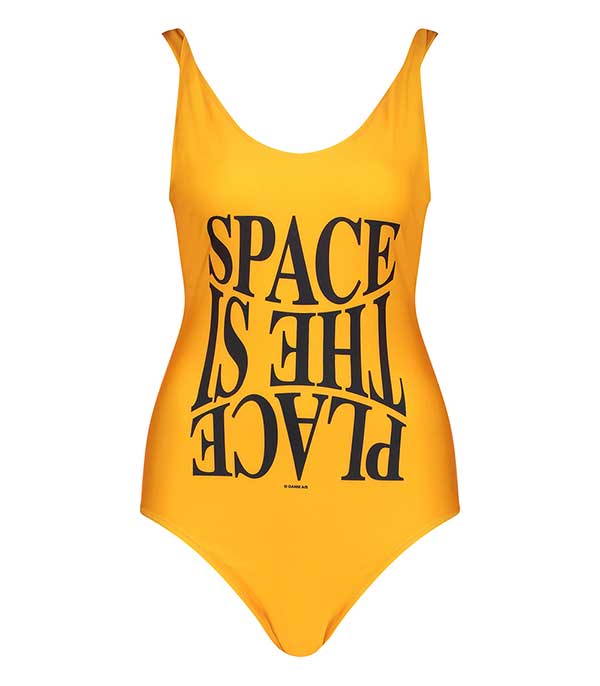 Maillot de bain une pièce Bright Marigol Ganni - Taille 34 à -60%