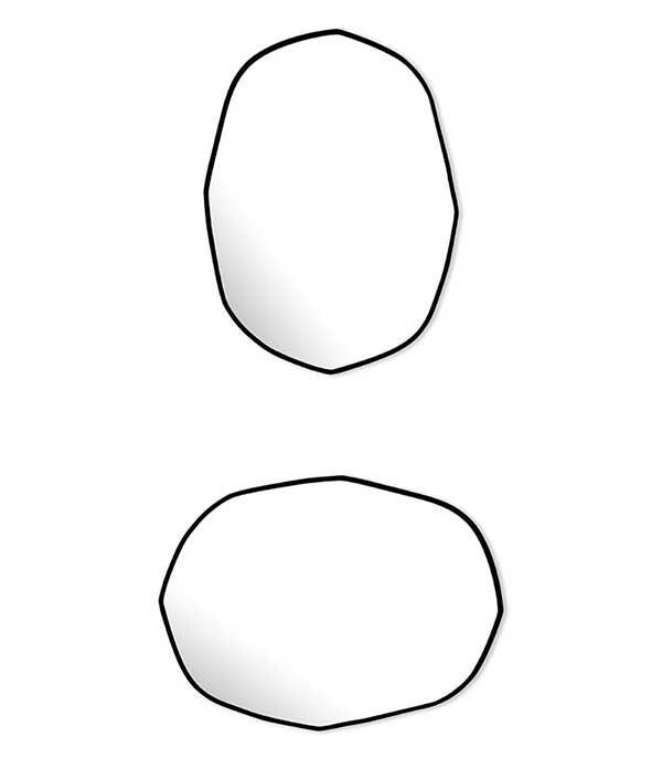 Miroir biseauté irrégulier 66 x 85 cm M Nuance