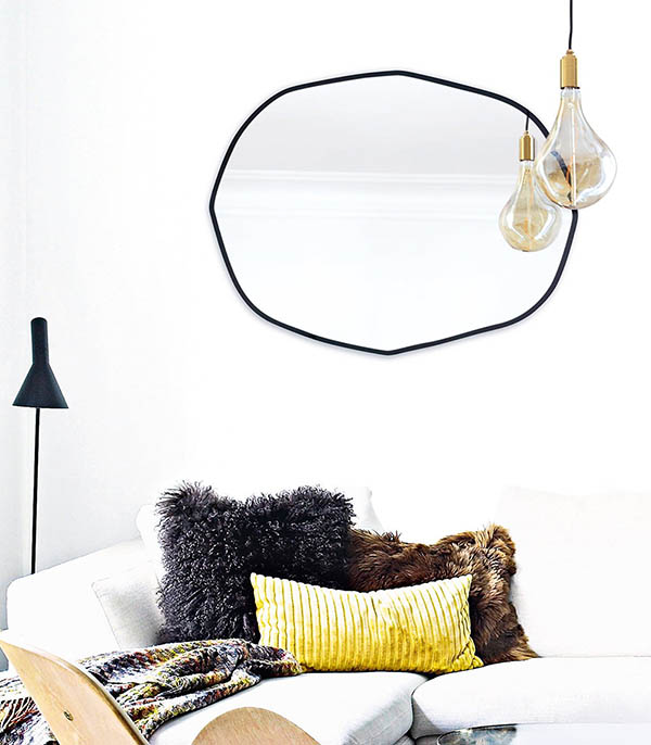 Miroir biseauté irrégulier 66 x 85 cm M Nuance