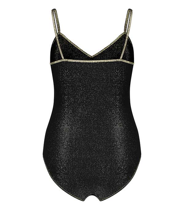 Body Bretelles Noir Lurex avec pads La Nouvelle