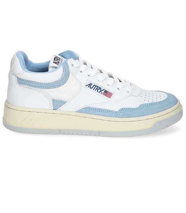Baskets Medalist Open Mid White/Blue Sky Autry - Taille 35 à -30%
