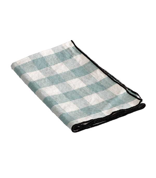 Serviette Bourdon Toile Mimi Vichy 45 x 45 cm Maison de Vacances