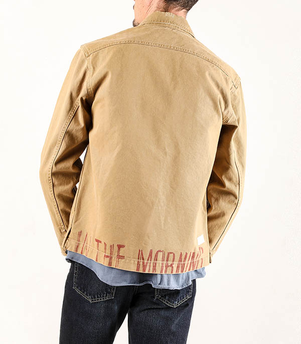 Veste en toile Homme Andrea Camel Nine in the Morning