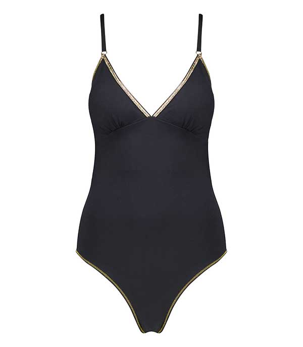 Maillot de bain 1 pièce Gilda Noir La Nouvelle - Taille 1