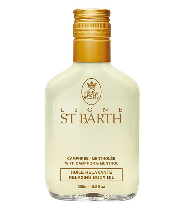 Huile Camphrée Mentholée Soin Corps Relaxant 200 ml Ligne St Barth
