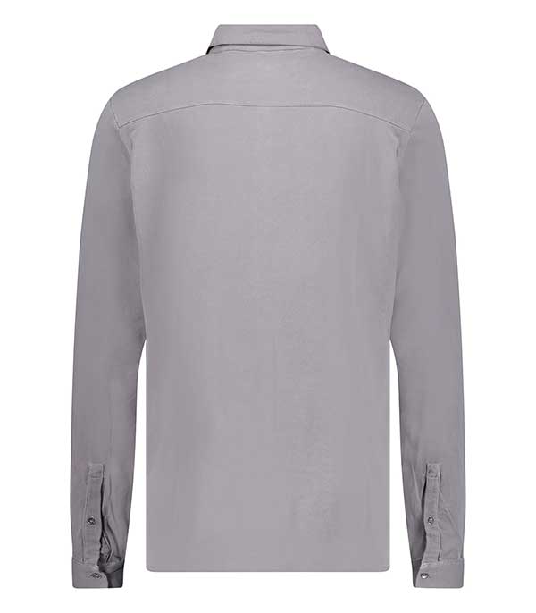 Chemise homme à manches longues Tourterelle Majestic Filatures