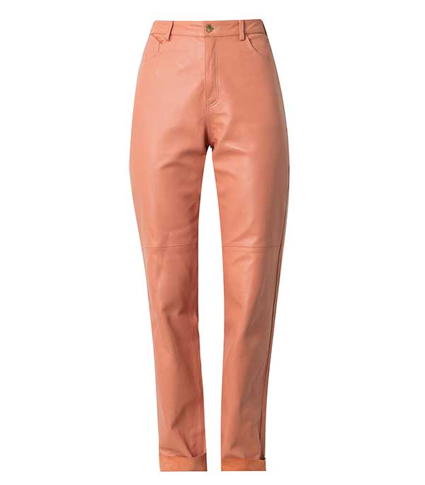 Pantalon en Cuir Pêche Victoria Leivissa - Taille 36 à -70%
