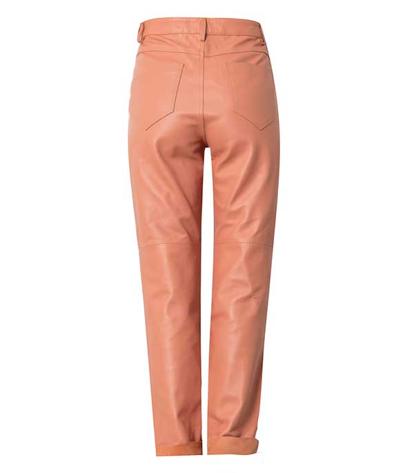 Pantalon en Cuir Pêche Victoria Leivissa