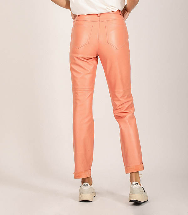 Pantalon en Cuir Pêche Victoria Leivissa