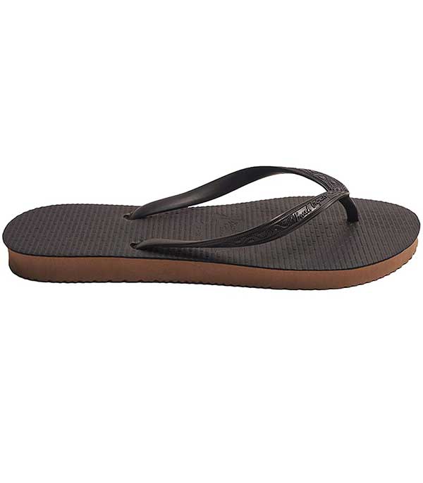 Tongs Femme Héritage Slim Onyx Noir Beach Originals - Taille 37/38