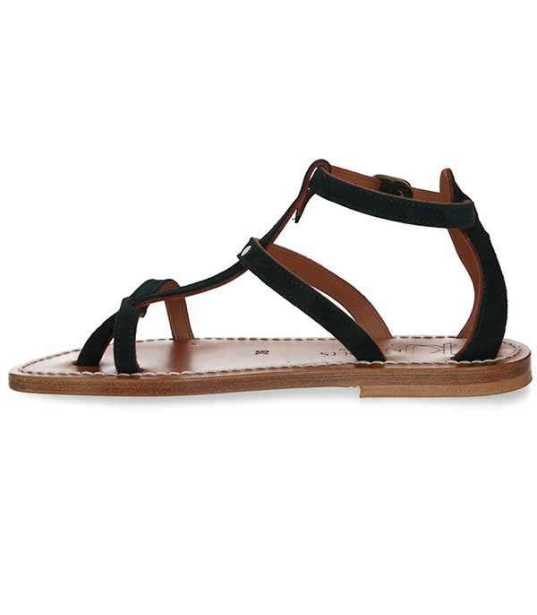 Sandales Antioche Cuir velours Grama K.Jacques