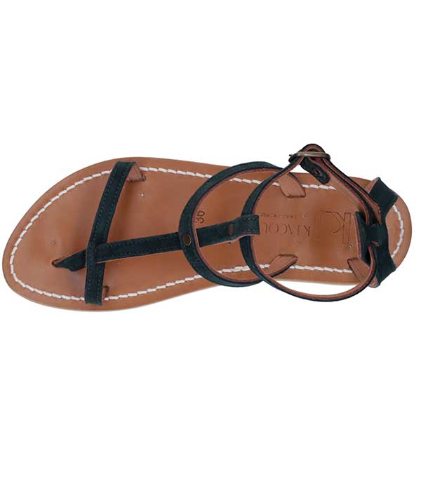 Sandales Antioche Cuir velours Grama K.Jacques