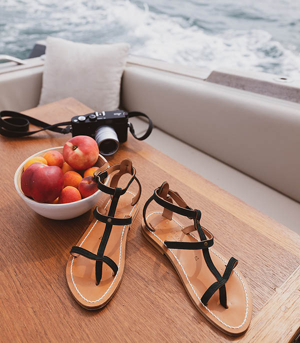 Sandales Antioche Cuir velours Grama K.Jacques