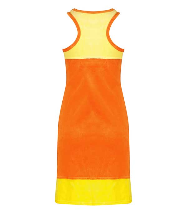 Robe Haydee Jaune & Orange Ma petite plage