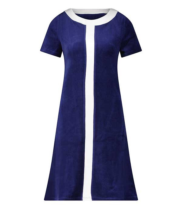 Robe Diana Bleu nuit & Blanche Ma petite plage - Taille XS