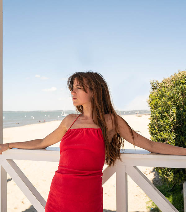 Robe Monica Rouge  Ma petite plage