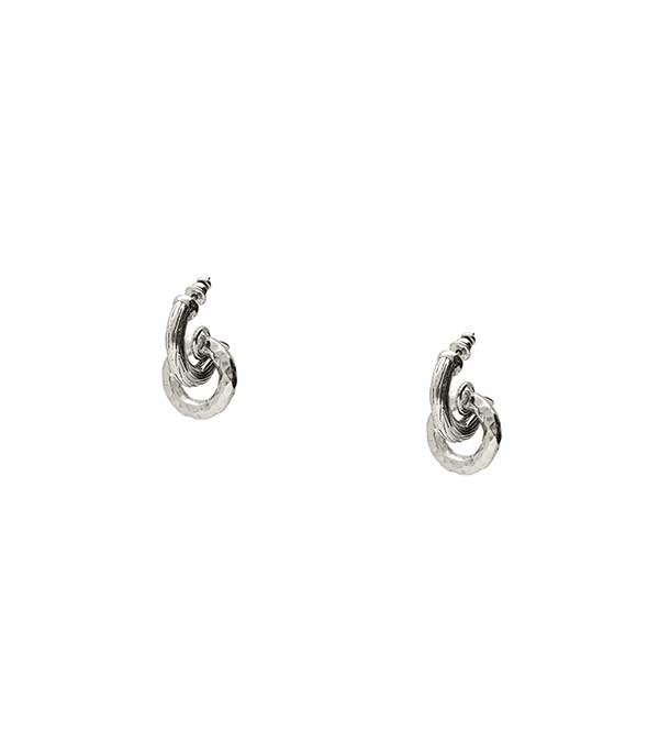 Boucles d'oreilles Lizette Argenté Gas Bijoux