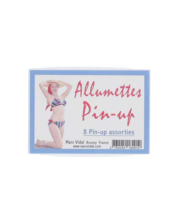 8 Petites boîtes d'Allumettes Pin-up Marc Vidal