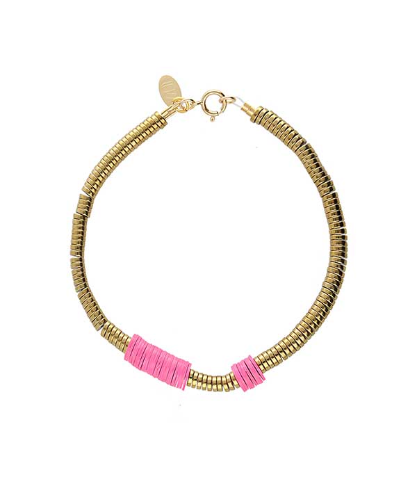 Bracelet Hibiscus Rose x Jane de Boy Maison Mönik