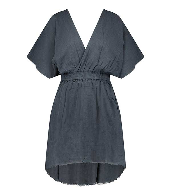 Robe courte Empire Bleu marine Maison Saint Julien