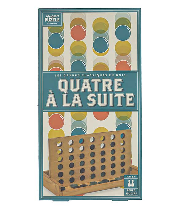 Quatre à la suite en bois Professor Puzzle Wilson Jeux