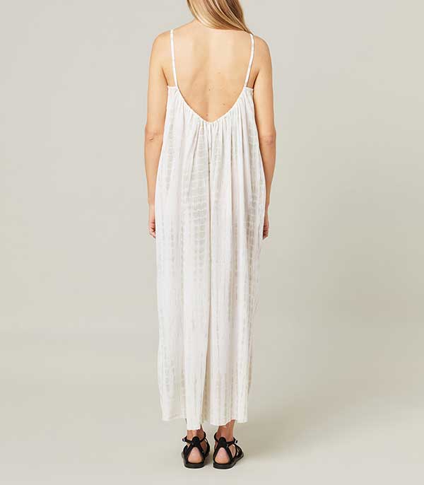 Robe plissée Palm Beach Tie & Dye Water Green Maison Saint Julien