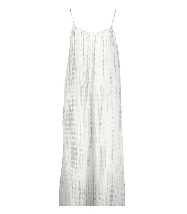 Robe plissée Palm Beach Tie & Dye Blue/Grey Maison Saint Julien
