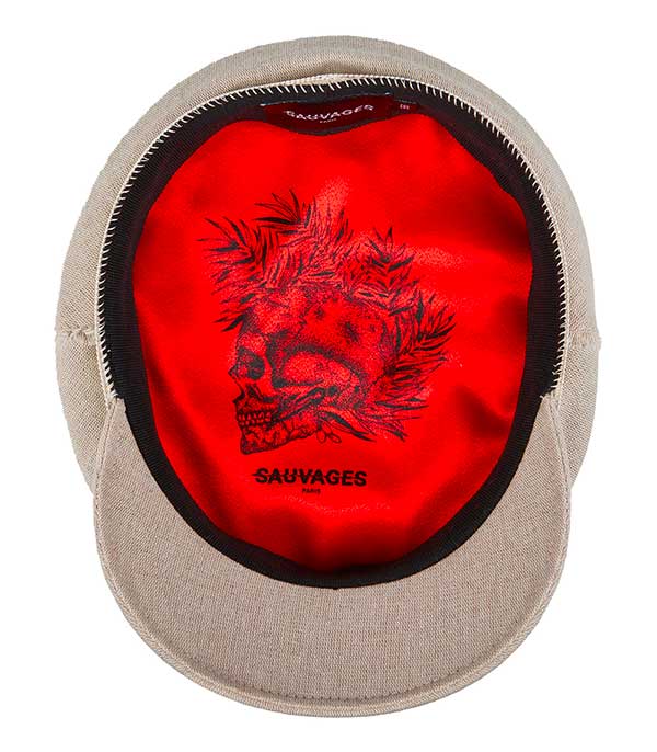 Casquette Nancy Blanc cassé Sauvages Paris