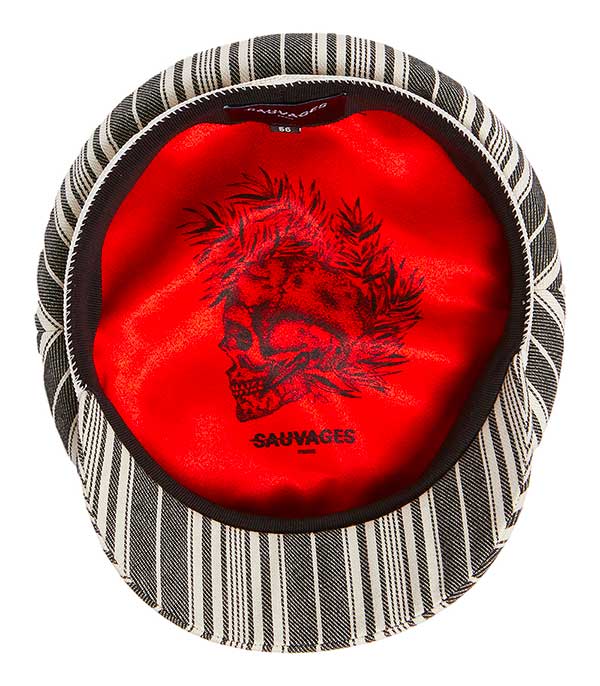 Casquette Lou Rayures Sauvages Paris