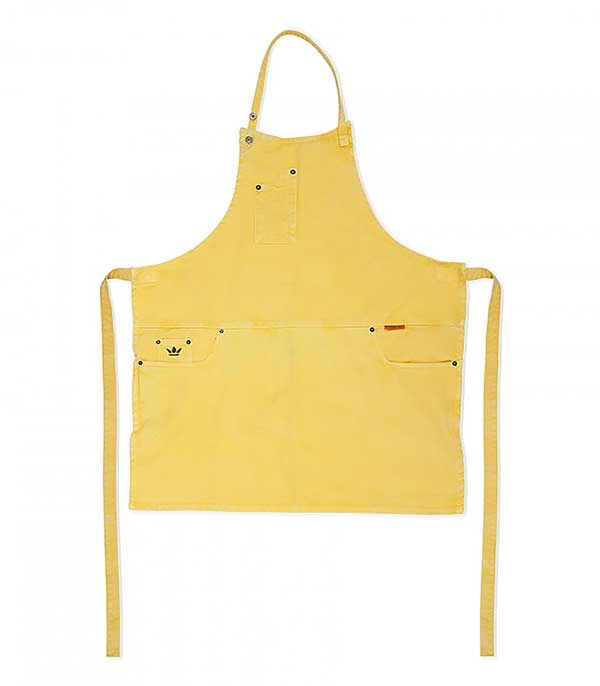 Tablier 5 Poches Coton Jaune Dutchdeluxes