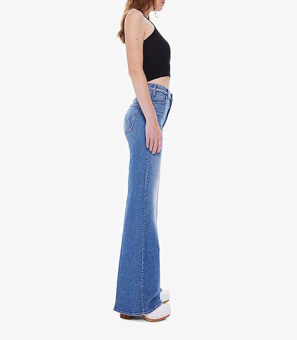 Jean droit The Hustler Roller Heel Tropic Mother