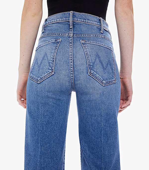 Jean droit The Hustler Roller Heel Tropic Mother