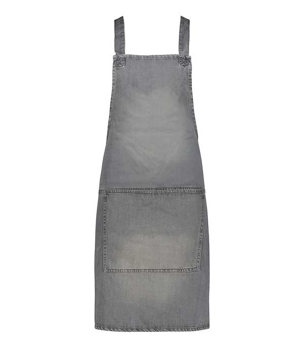 Tablier à bretelles Coton Denim Gris Dutchdeluxes