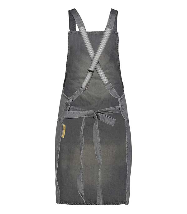 Tablier à bretelles Coton Denim Gris Dutchdeluxes