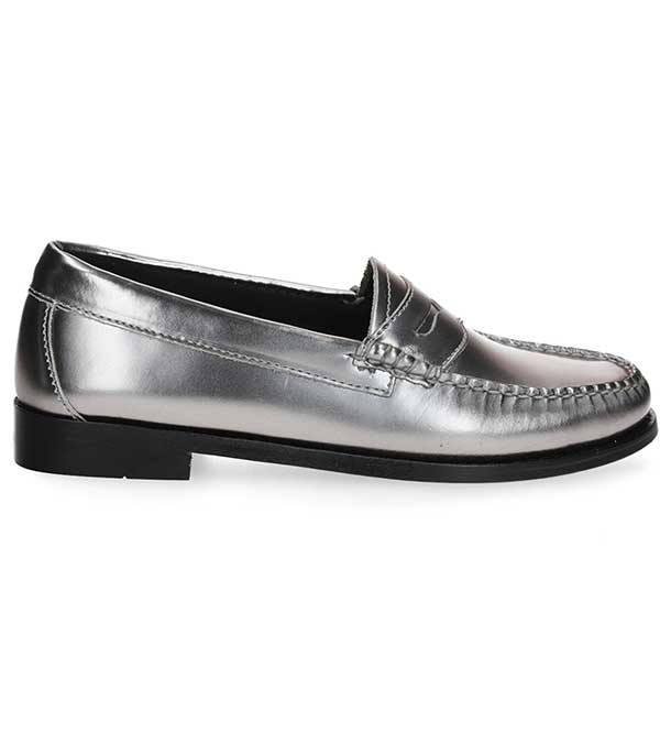 Mocassins Weejun Penny Loafer Argent G.H. Bass & Co.