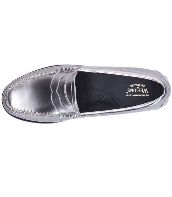 Mocassins Weejun Penny Loafer Argent G.H. Bass & Co.