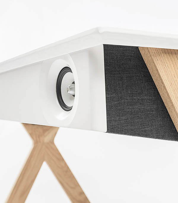 Enceinte LX X Platine en chêne massif  La Boite Concept