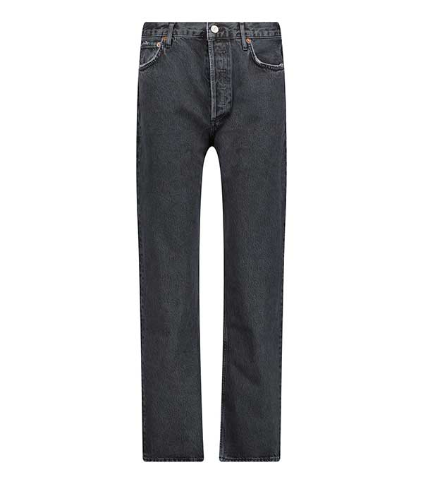 Jean 90's Pinch Waist Black Tea en coton bio AGOLDE - Taille 23