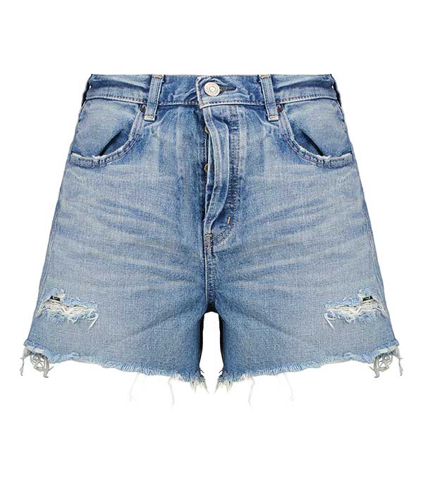 Short en denim Pelion à taille haute Moussy Vintage
