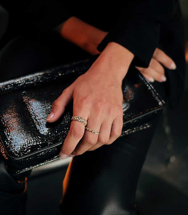 Bague Dunaway simple Or Jaune et Diamants Stone Paris