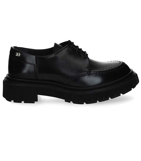 Derbies en cuir noir Type 134 ADIEU - Taille 40 à -60%