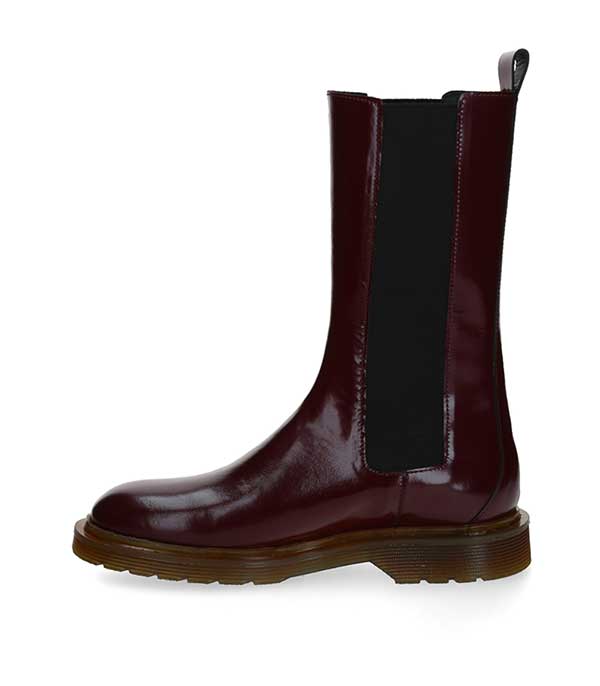 Boots en cuir Tilda Cerise noire Roseanna