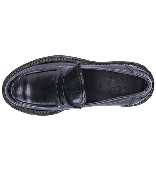 Mocassins en cuir Kaki King Tartufoli