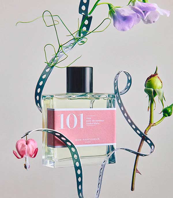 Eau de Parfum 101 Rose, Pois de senteur et Cèdre blanc 30 ml Bon Parfumeur