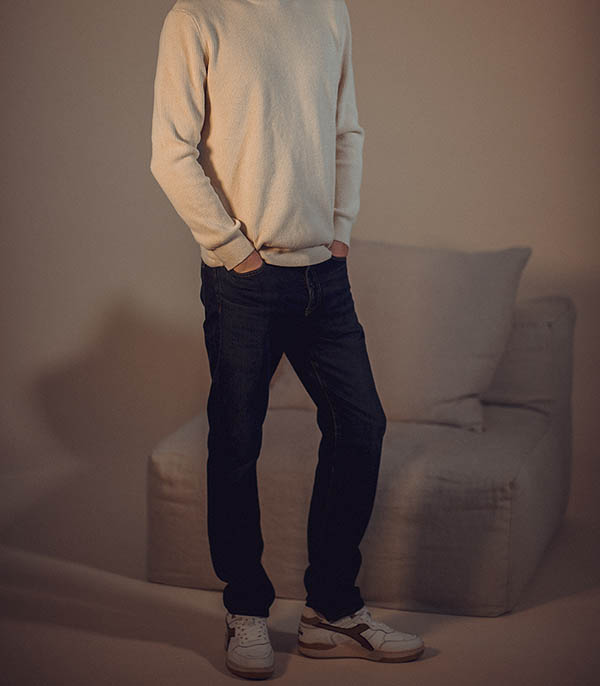 Jean homme Greenfield Dress Straight Dark Blue Moussy Vintage