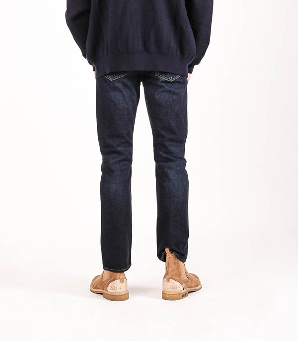 Jean homme Greenfield Dress Straight Dark Blue Moussy Vintage